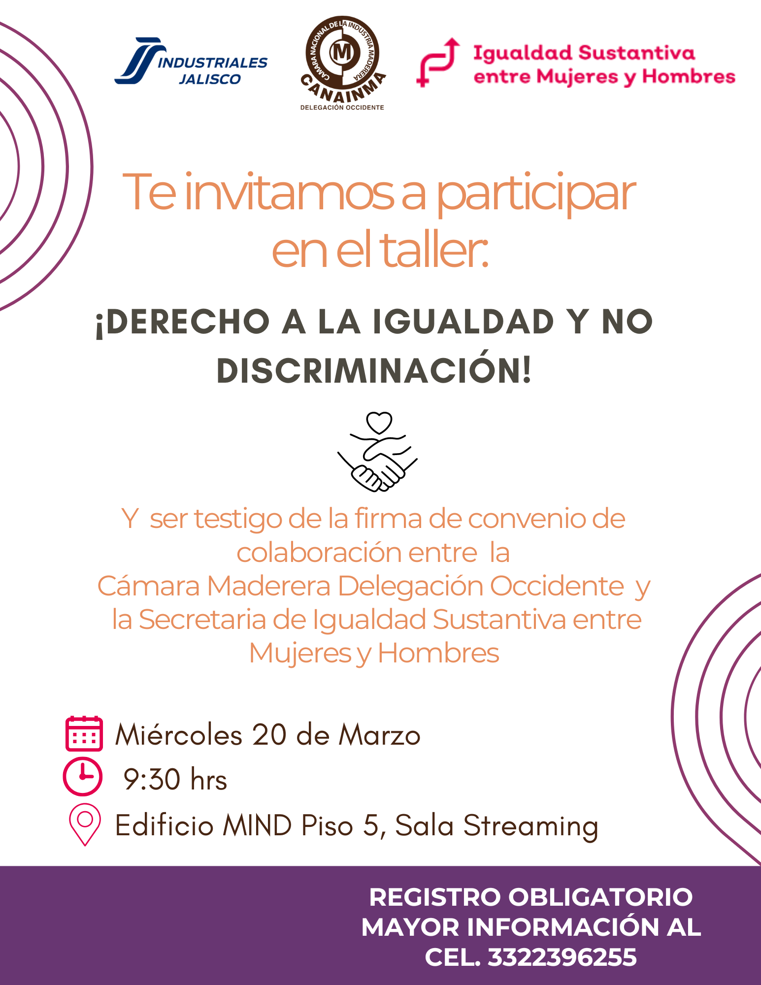 Taller "Derecho a la igualdad y no discriminación" y firma de convenio